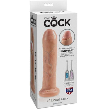 Dildo Uncut Realistico con Prepuzio Mobile e Base a Ventosa